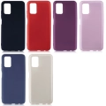 Samsung Galaxy A03s Kılıf İnce Soft Mat Renkli Esnek Silikon Kapak - Mürdüm