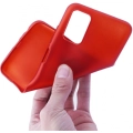 Samsung Galaxy A03s Kılıf İnce Soft Mat Renkli Esnek Silikon Kapak - Kırmızı