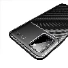 Samsung Galaxy A03s Kılıf Karbon Serisi Mat Fiber Silikon Negro Kapak - Lacivert