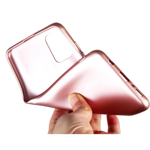 Samsung Galaxy A21s Kılıf İnce Soft Mat Renkli Esnek Silikon Kapak - Gold