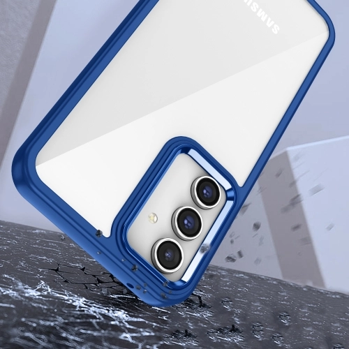 Samsung Galaxy A34 Kılıf Electro Silikon Renkli Flora Kapak - Yeşil