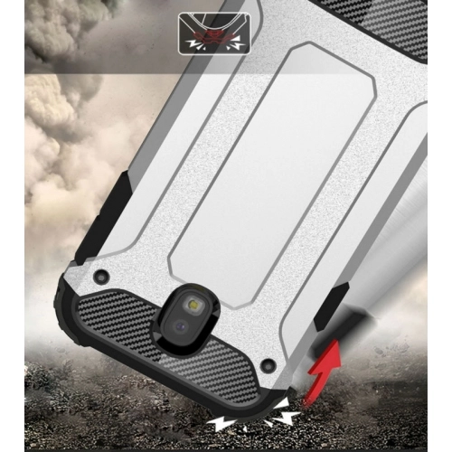 Samsung Galaxy J5 Pro Kılıf Zırhlı Tank Crash Silikon Kapak - Gold