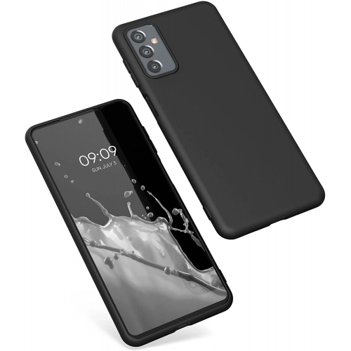 Samsung Galaxy M13 Kılıf Silikon Mat Esnek Kamera Korumalı Biye Kapak - Mavi