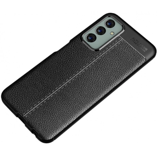 Samsung Galaxy M23 5G Kılıf Deri Görünümlü Lüks Parmak İzi Bırakmaz Niss Silikon Kapak - Lacivert