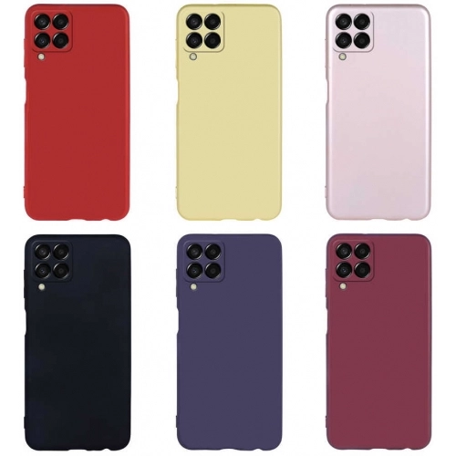 Samsung Galaxy M33 5G Kılıf İnce Soft Mat Renkli Esnek Silikon Kapak - Kırmızı