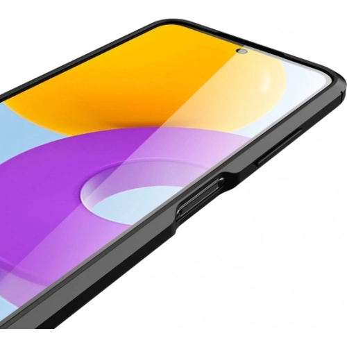 Samsung Galaxy M52 Kılıf Deri Görünümlü Lüks Parmak İzi Bırakmaz Niss Silikon Kapak - Lacivert