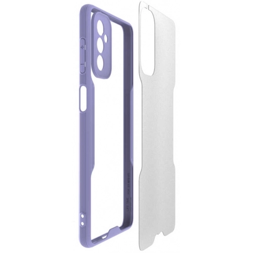 Samsung Galaxy M52 Kılıf Renkli Silikon Kamera Lens Korumalı Şeffaf Parfe Kapak - Pembe