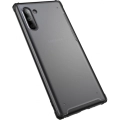 Samsung Galaxy Note 10 Kılıf Volks Serisi Kenarları Silikon Arkası Şeffaf Sert Kapak - Siyah