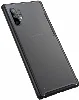 Samsung Galaxy Note 10 Plus Kılıf Volks Serisi Kenarları Silikon Arkası Şeffaf Sert Kapak - Siyah