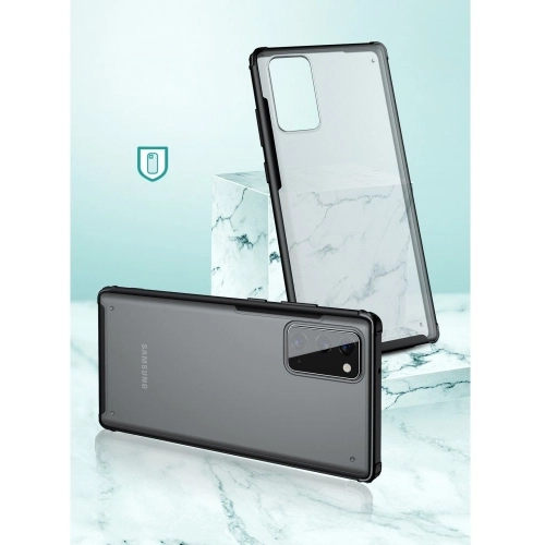 Samsung Galaxy Note 20 Kılıf Volks Serisi Kenarları Silikon Arkası Şeffaf Sert Kapak - Kırmızı