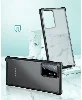 Samsung Galaxy Note 20 Ultra Kılıf Volks Serisi Kenarları Silikon Arkası Şeffaf Sert Kapak - Lacivert
