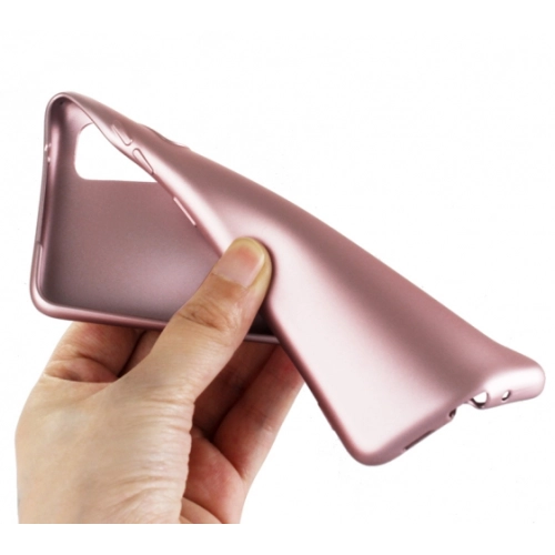 Samsung Galaxy S20 Kılıf İnce Soft Mat Renkli Esnek Silikon Kapak - Rose Gold
