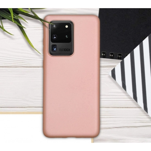 Samsung Galaxy S20 Ultra Kılıf İnce Soft Mat Renkli Esnek Silikon Kapak - Mürdüm