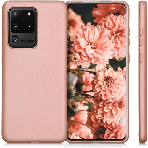 Samsung Galaxy S20 Ultra Kılıf İnce Soft Mat Renkli Esnek Silikon Kapak - Mürdüm