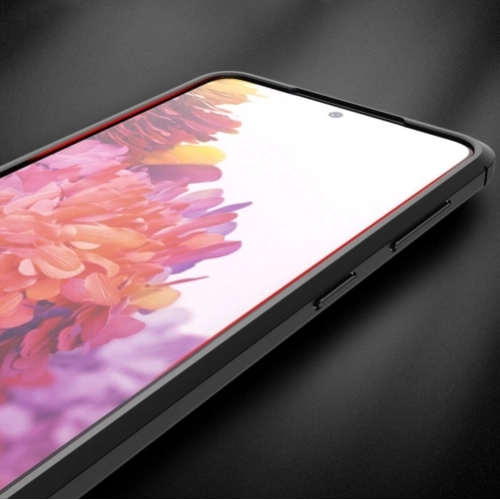 Samsung Galaxy S21 Kılıf Deri Görünümlü Lüks Parmak İzi Bırakmaz Niss Silikon Kapak - Lacivert