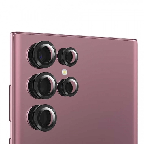 Samsung Galaxy S22 Ultra Kamera Lens Koruyucu - Gümüş