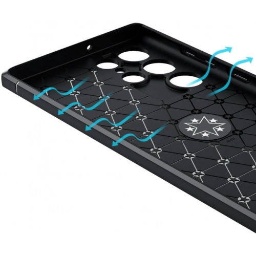 Samsung Galaxy S22 Ultra Kılıf Renkli Silikon Yüzüklü Standlı Auto Focus Ravel Kapak - Mavi