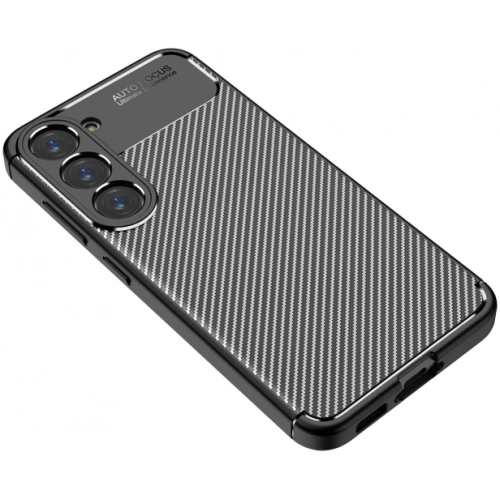 Samsung Galaxy S23 Kılıf Silikon Parmak İzi Bırakmayan Karbon Soft Negro Kapak - Lacivert