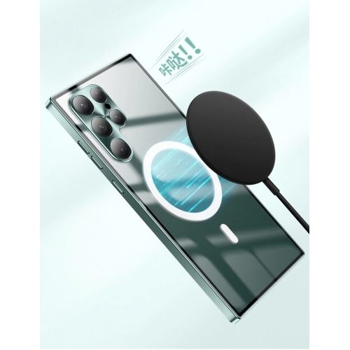 Samsung Galaxy S23 Kılıf Magsafe Wireless Şarj Özellikli Zore Setro Silikon - Rose Gold