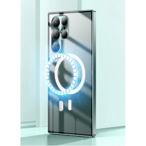 Samsung Galaxy S23 Kılıf Magsafe Wireless Şarj Özellikli Zore Setro Silikon - Gold