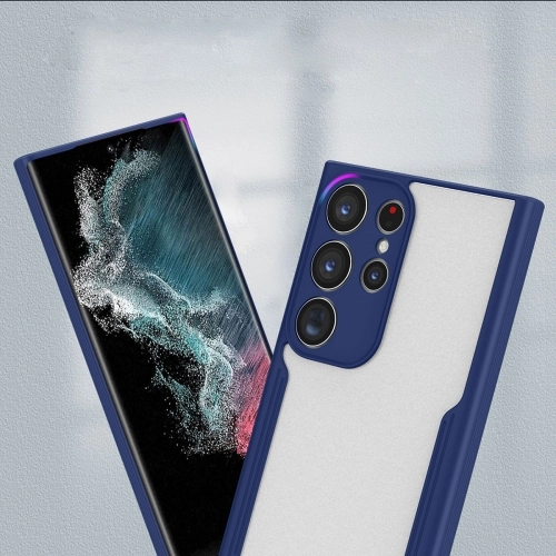 Samsung Galaxy S23 Ultra Kılıf Renkli Silikon Kamera Lens Korumalı Şeffaf Parfe Kapak - Yeşil