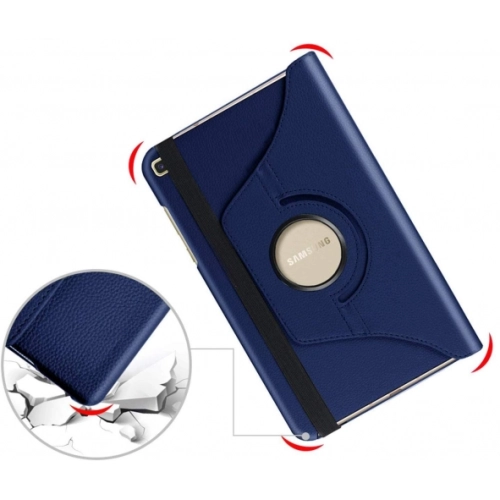 Samsung Galaxy Tab A 8 (T290) Tablet Kılıfı 360 Derece Dönebilen Standlı Kapak - Kırmızı