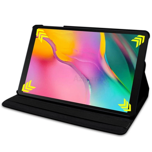 Samsung Galaxy Tab A7 Lite T220 Tablet Kılıfı 360 Derece Dönebilen Standlı Kapak - Mavi