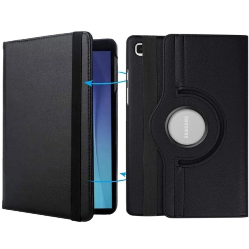 Samsung Galaxy Tab A7 T500 Tablet Kılıfı 360 Derece Dönebilen Standlı Kapak - Gold