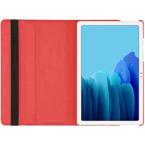 Samsung Galaxy Tab A7 T500 Tablet Kılıfı 360 Derece Dönebilen Standlı Kapak - Gold