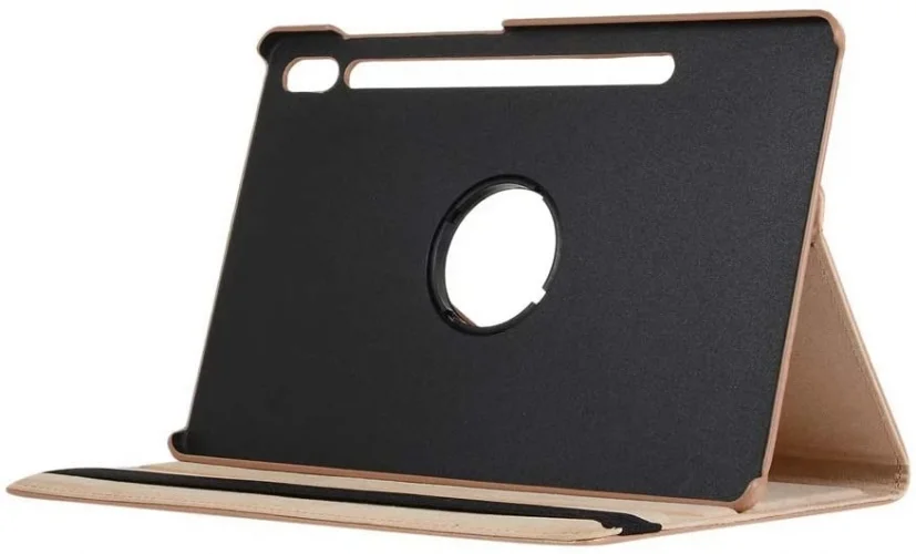 Samsung Galaxy Tab S7 T870 Tablet Kılıfı 360 Derece Dönebilen Standlı Kapak - Lacivert
