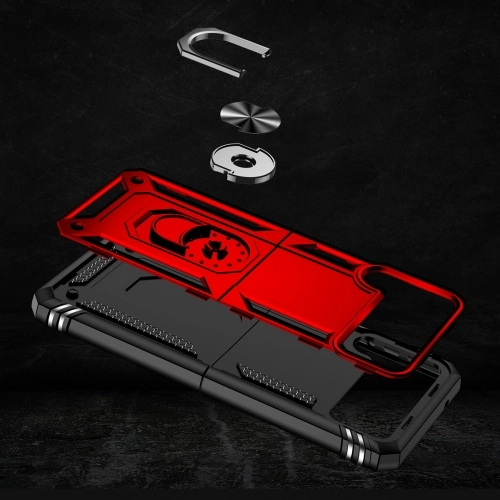 Samsung Galaxy Z Flip 4 Kılıf Zırhlı Standlı Mıknatıslı Katlanabilir Tank Kapak - Rose Gold