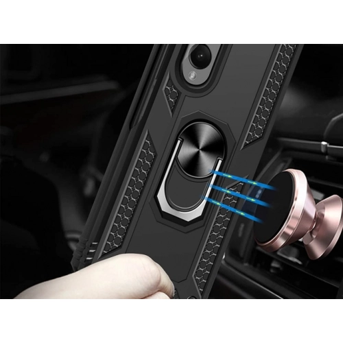 Samsung Galaxy Z Fold 3 Kılıf Zırhlı Standlı Mıknatıslı Katlanabilir Tank Kapak - Gold