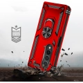 Samsung Galaxy Z Fold 4 Kılıf Zırhlı Standlı Mıknatıslı Katlanabilir Tank Kapak - Kırmızı