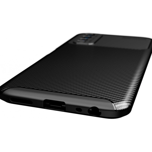 Vivo Y11s Kılıf Silikon Parmak İzi Bırakmayan Karbon Soft Negro Kapak - Lacivert