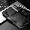 Xiaomi Mi 12 Kılıf Karbon Serisi Mat Fiber Silikon Negro Kapak - Lacivert
