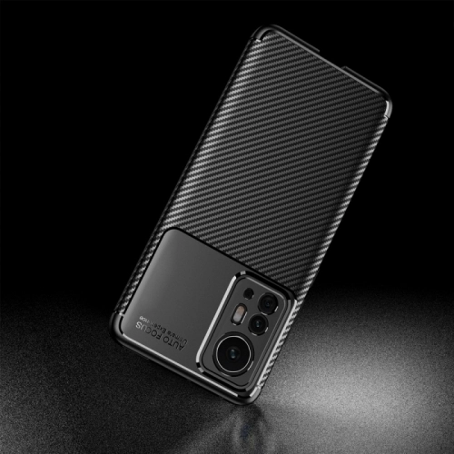 Xiaomi Mi 12 Pro Kılıf Silikon Parmak İzi Bırakmayan Karbon Soft Negro Kapak - Lacivert
