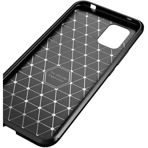 Xiaomi Mi 10 Lite Kılıf Silikon Parmak İzi Bırakmayan Karbon Soft Negro Kapak - Lacivert