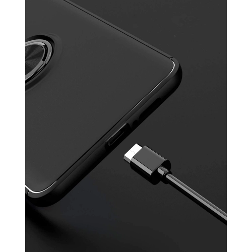 Xiaomi Mi 10T Kılıf Renkli Silikon Yüzüklü Standlı Auto Focus Ravel Kapak - Rose Gold