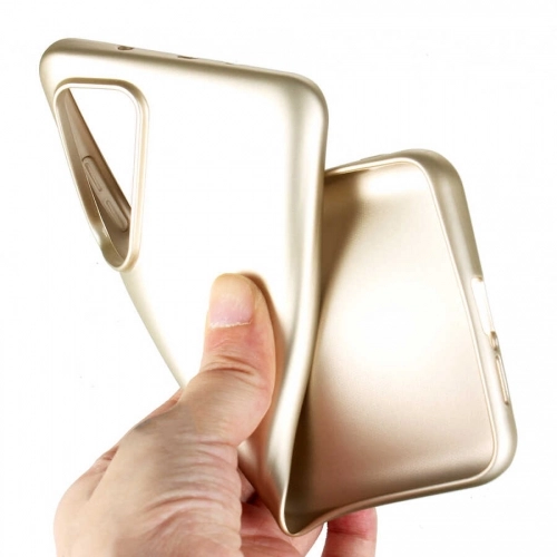 Xiaomi Mi 10T Kılıf İnce Soft Mat Renkli Esnek Silikon Kapak - Gold