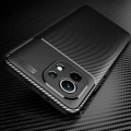 Xiaomi Mi 11 Kılıf Silikon Parmak İzi Bırakmayan Karbon Soft Negro Kapak - Lacivert