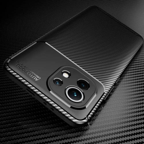 Xiaomi Mi 11 Kılıf Silikon Parmak İzi Bırakmayan Karbon Soft Negro Kapak - Lacivert
