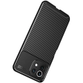 Xiaomi Mi 11 Lite Kılıf Silikon Parmak İzi Bırakmayan Karbon Soft Negro Kapak - Lacivert