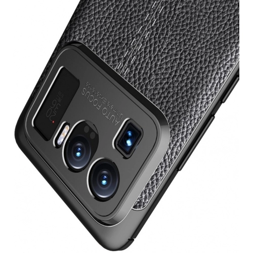 Xiaomi Mi 11 Ultra Kılıf Deri Görünümlü Lüks Parmak İzi Bırakmaz Niss Silikon Kapak - Lacivert