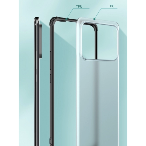 Xiaomi Mi 11 Ultra Kılıf Volks Serisi Kenarları Silikon Arkası Şeffaf Sert Kapak - Lacivert