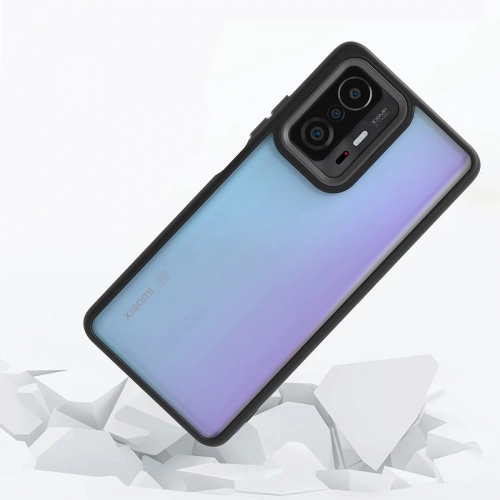 Xiaomi Mi 11T Kılıf Electro Silikon Renkli Flora Kapak - Pembe