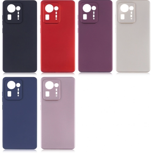 Xiaomi Mi Mix 4 5G Kılıf İnce Soft Mat Renkli Esnek Silikon Kapak - Lacivert