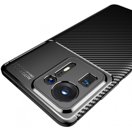 Xiaomi Mi Mix 4 5G Kılıf Silikon Parmak İzi Bırakmayan Karbon Soft Negro Kapak - Lacivert