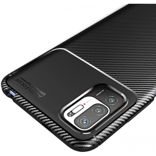 Xiaomi Poco M3 Pro Kılıf Silikon Parmak İzi Bırakmayan Karbon Soft Negro Kapak - Lacivert