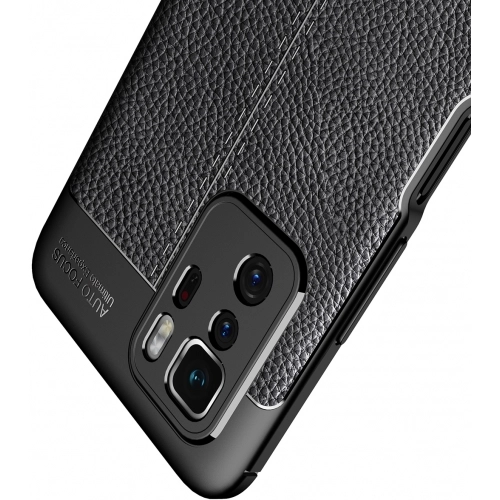 Xiaomi Poco X3 GT Kılıf Deri Görünümlü Lüks Parmak İzi Bırakmaz Niss Silikon Kapak - Lacivert