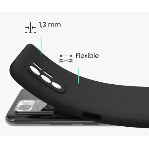 Xiaomi Poco X3 GT Kılıf İnce Soft Mat Renkli Esnek Silikon Kapak - Kırmızı